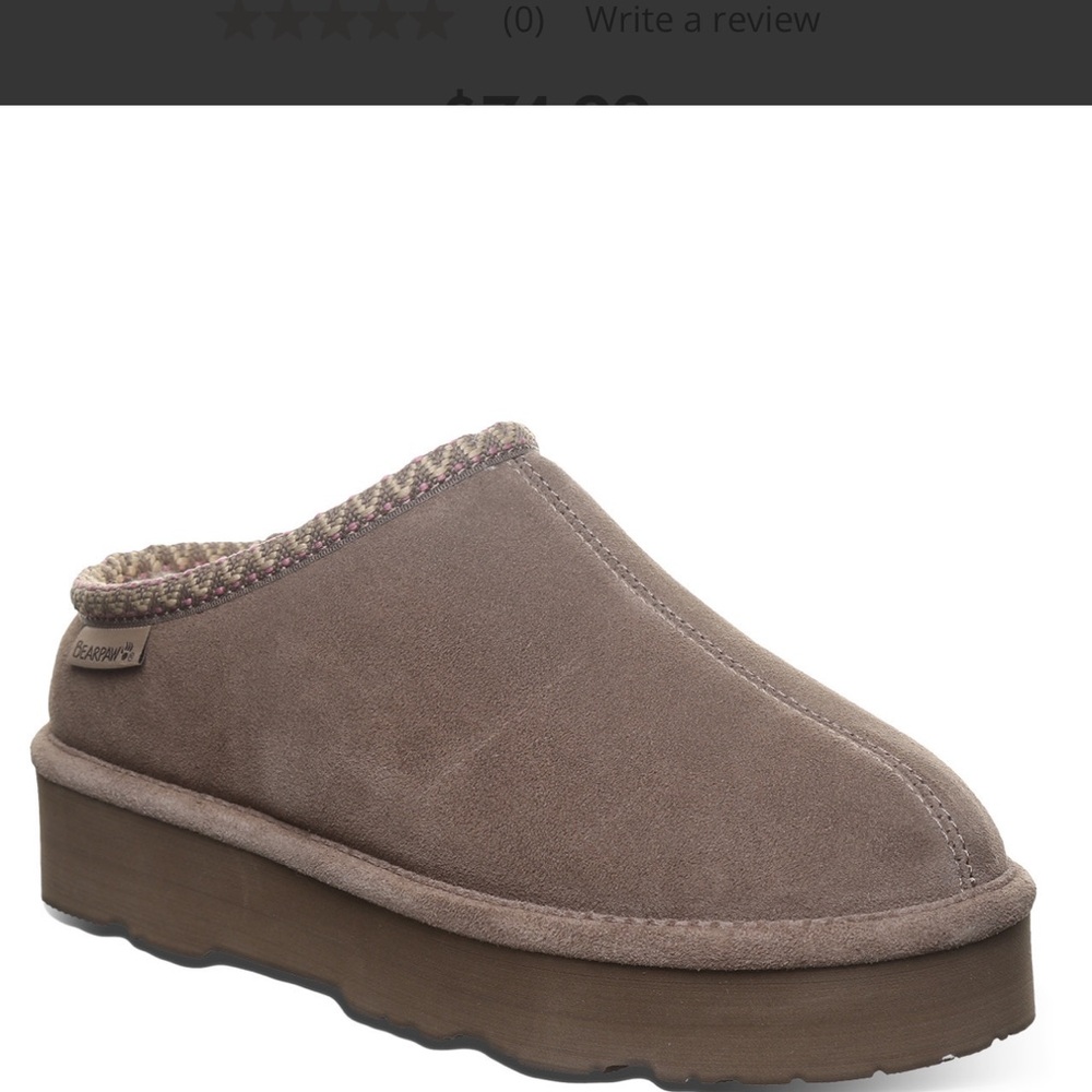 BearPaw Martis Morel Suede Slippers